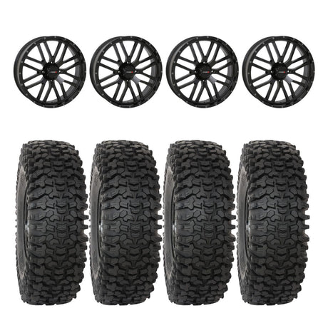 System 3 Black ST-3 & System 3 RC500S 8 Ply Rock Crawler Wheel & Tire Kit