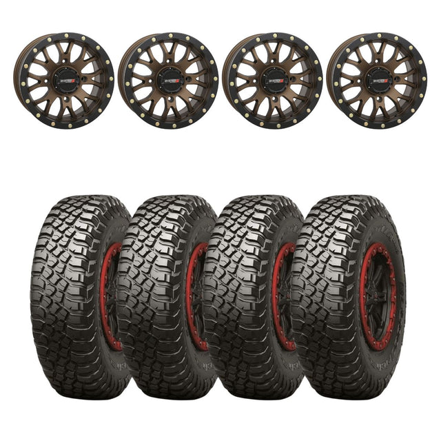 System 3 Bronze SB-4 Beadlock & BFGoodrich Mud-Terrain T/A KM3 Wheel & Tire Kit