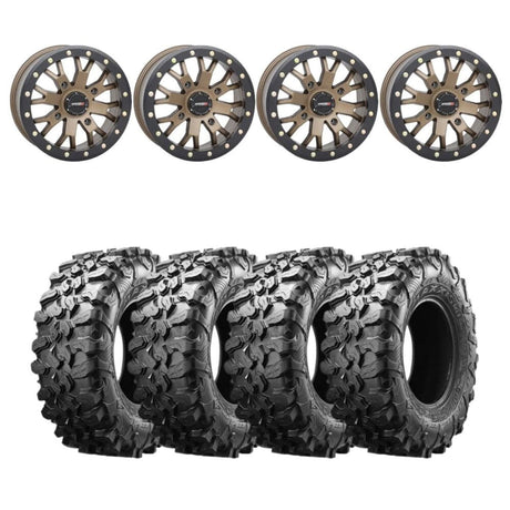 System 3 Bronze SB-4 Beadlock & Maxxis Radial Carnivore Wheel & Tire Kit