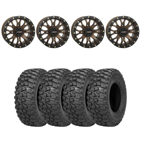 System 3 Bronze SB-4 Beadlock & Sedona Trail Saw Wheel & Tire Kit