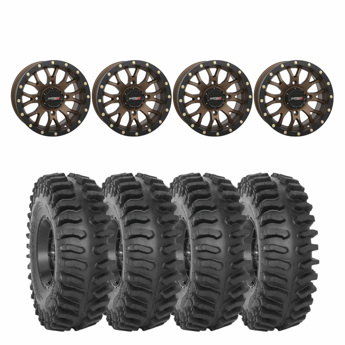 System 3 Bronze SB-4 Beadlock & System 3 Extreme Trail Radial XT400 Wheel & Tire Kit