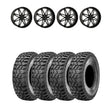 System 3 Gloss Black/Milled ST-7 & Sedona Ridge Saw Wheel & Tire Kit