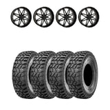 System 3 Gloss Black/Milled ST-7 & Sedona Ridge Saw Wheel & Tire Kit