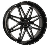 System 3 Gloss Black/Milled ST-7 & System 3 Offroad XTR370 Wheel & Tire Kit