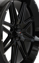 System 3 Gloss Black/Milled ST-7 & System 3 Offroad XTR370 Wheel & Tire Kit