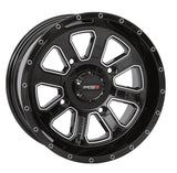 System 3 Gloss Black ST-4 and Maxxis Radial Carnivore Wheel & Tire Kit