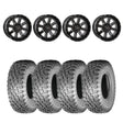 System 3 Gloss Black ST-4 & Atturo Trail Blade X/T Wheel & Tire Kit