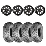 System 3 Gloss Black ST-4 & Atturo Trail Blade X/T Wheel & Tire Kit
