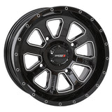 System 3 Gloss Black ST-4 & System 3 Radial XCR350 UTV Wheel & Tire Kit