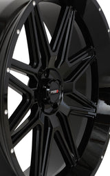 System 3 Gloss Black ST-7 & System 3 Extreme Trail Radial XT400 Wheel & Tire Kit