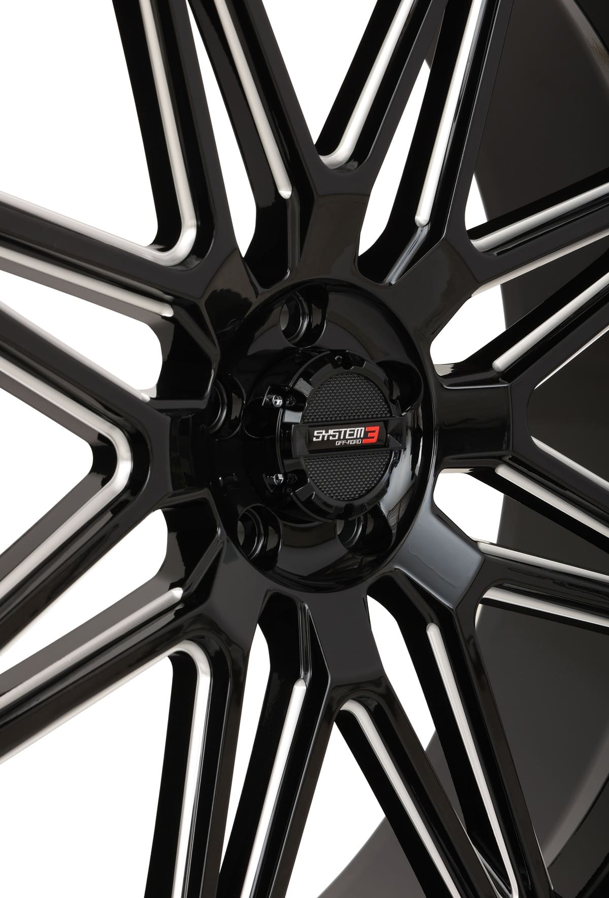 System 3 Gloss Black ST-7 & System 3 Extreme Trail Radial XT400 Wheel & Tire Kit