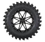 System 3 Gloss Black ST-7 & System 3 XT400W Xtreme Mud Wheel & Tire Kit