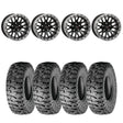 System 3 Gloss Black w/Matte Brushed Ring SB-9 Beadlock & Atturo Trail Blade Boss Wheel & Tire Kit