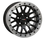 System 3 Gloss Black w/Matte Brushed Ring SB-9 Beadlock & Atturo Trail Blade Boss Wheel & Tire Kit