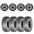 System 3 Gunmetal Grey SB-6 Beadlocks & Atturo Trail Blade X/T Wheel & Tire Kit