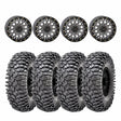 System 3 Gunmetal Grey SB-6 Beadlocks & Maxxis Radial Roxxzilla Wheel & Tire Kit