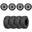 System 3 Gunmetal Grey SB-6 Beadlocks & Sedona Trail Saw Wheel & Tire Kit
