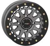 System 3 Gunmetal Grey SB-6 Beadlocks & Sedona Trail Saw Wheel & Tire Kit