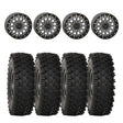System 3 Gunmetal Grey SB-6 Beadlocks & System 3 ATX470 All Terrain Xtreme Wheel & Tire Kit