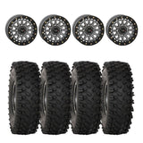 System 3 Gunmetal Grey SB-6 Beadlocks & System 3 ATX470 All Terrain Xtreme Wheel & Tire Kit