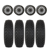 System 3 Gunmetal Grey SB-6 Beadlocks & System 3 DX440 Offroad Wheel & Tire Kit