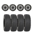 System 3 Gunmetal Grey SB-6 Beadlocks & System 3 Radial XCR350 UTV Wheel & Tire Kit