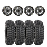 System 3 Gunmetal Grey SB-6 Beadlocks & System 3 Radial XCR350 UTV Wheel & Tire Kit