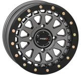 System 3 Gunmetal Grey SB-6 Beadlocks & System 3 RC500S 8 Ply Rock Crawler Wheel & Tire Kit