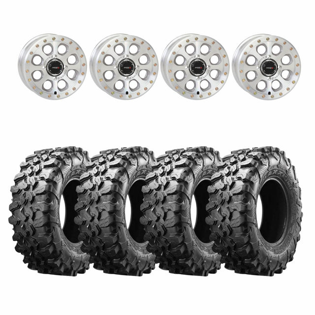 System 3 Machined SB-7 Beadlock & Maxxis Radial Carnivore Wheel & Tire Kit