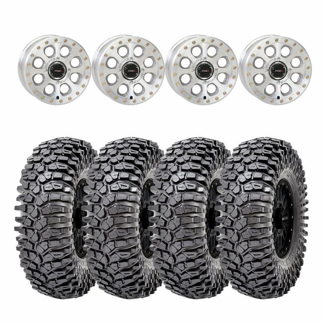 System 3 Machined SB-7 Beadlock & Maxxis Radial Roxxzilla Wheel & Tire Kit