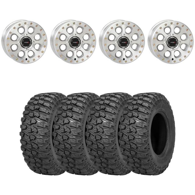 System 3 Machined SB-7 Beadlock & Sedona Trail Saw Wheel & Tire Kit