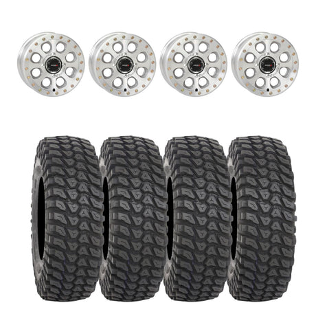 System 3 Machined SB-7 Beadlock & System 3 Radial XCR350 UTV Wheel & Tire Kit