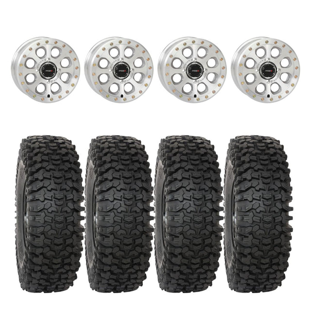 System 3 Machined SB-7 Beadlock & System 3 RC500S 8 Ply Rock Crawler Wheel & Tire Kit