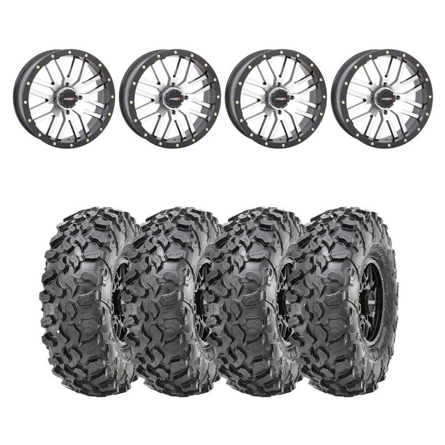 System 3 Machined ST-3 & Maxxis Radial Carnivore Wheel & Tire Kit