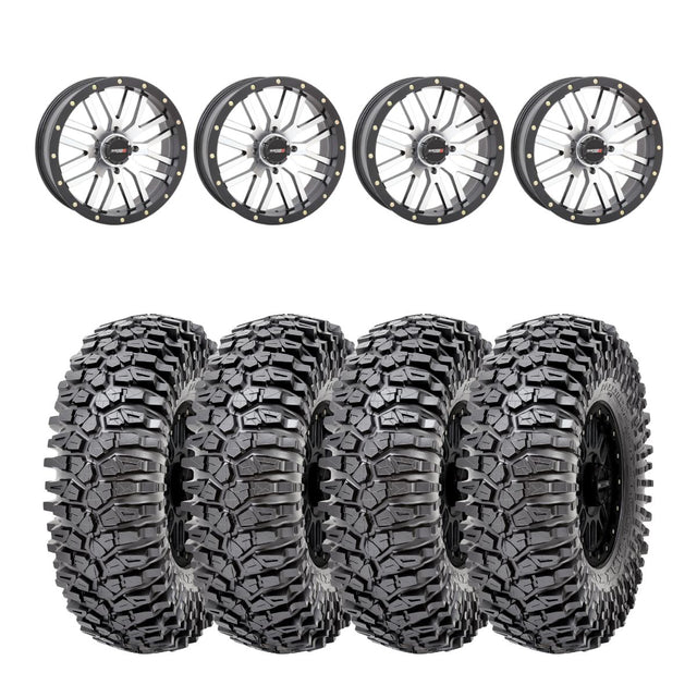 System 3 Machined ST-3 & Maxxis Radial Roxxzilla Wheel & Tire Kit
