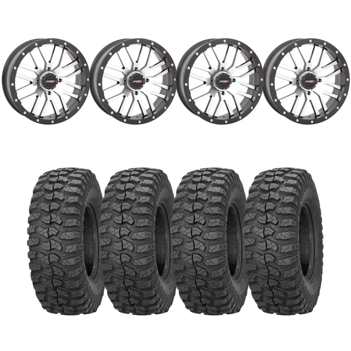 System 3 Machined ST-3 & Sedona Rockabilly Wheel & Tire Kit