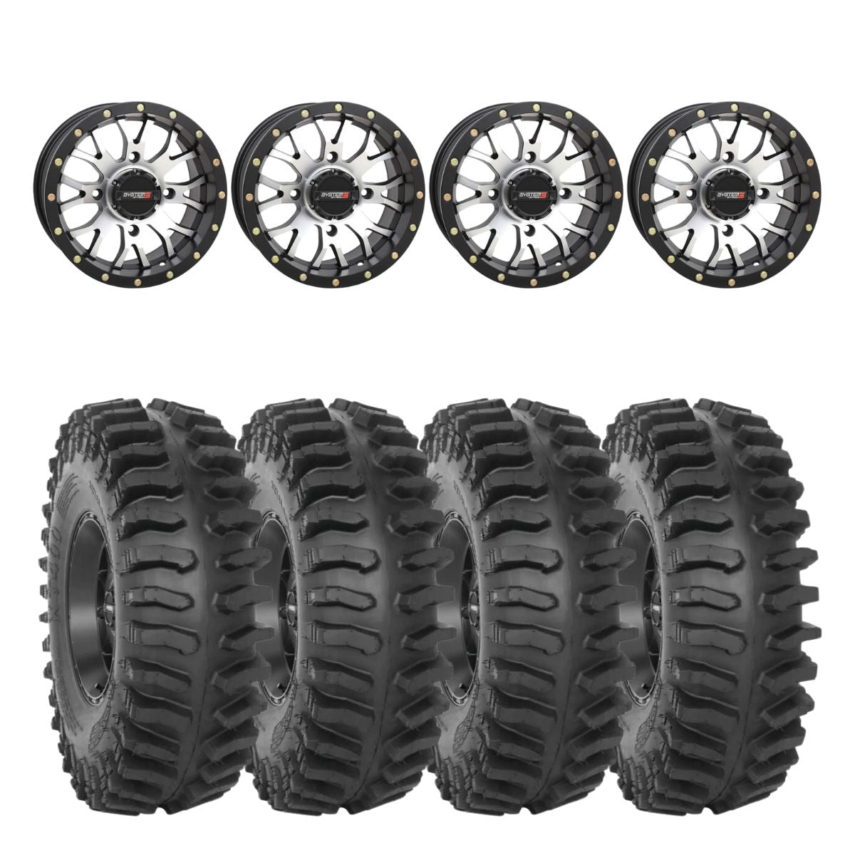 System 3 Machined ST-3 & System 3 Extreme Trail Radial XT400 Wheel & Tire Kit
