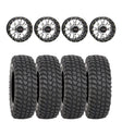 System 3 Machined ST-3 & System 3 Radial XCR350 UTV Wheel & Tire Kit