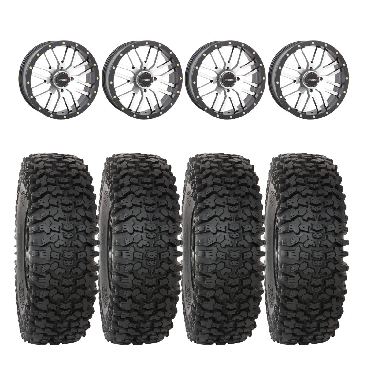System 3 Machined ST-3 & System 3 RC500 10 Ply Rock Crawler Wheel & Tire Kit