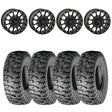 System 3 Matte Black SB-5 Beadlock & Atturo Trail Blade Boss Wheel & Tire Kit