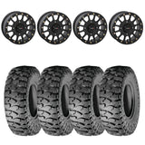 System 3 Matte Black SB-5 Beadlock & Atturo Trail Blade Boss Wheel & Tire Kit