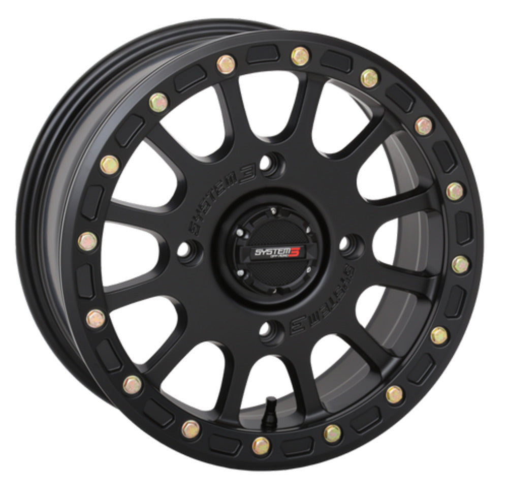 System 3 Matte Black SB-5 Beadlock & Atturo Trail Blade X/T Wheel & Tire Kit