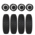 System 3 Matte Black SB-5 Beadlock & System 3 DX440 Offroad Wheel & Tire Kit