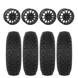 System 3 Matte Black SB-5 Beadlock & System 3 DX440 Offroad Wheel & Tire Kit