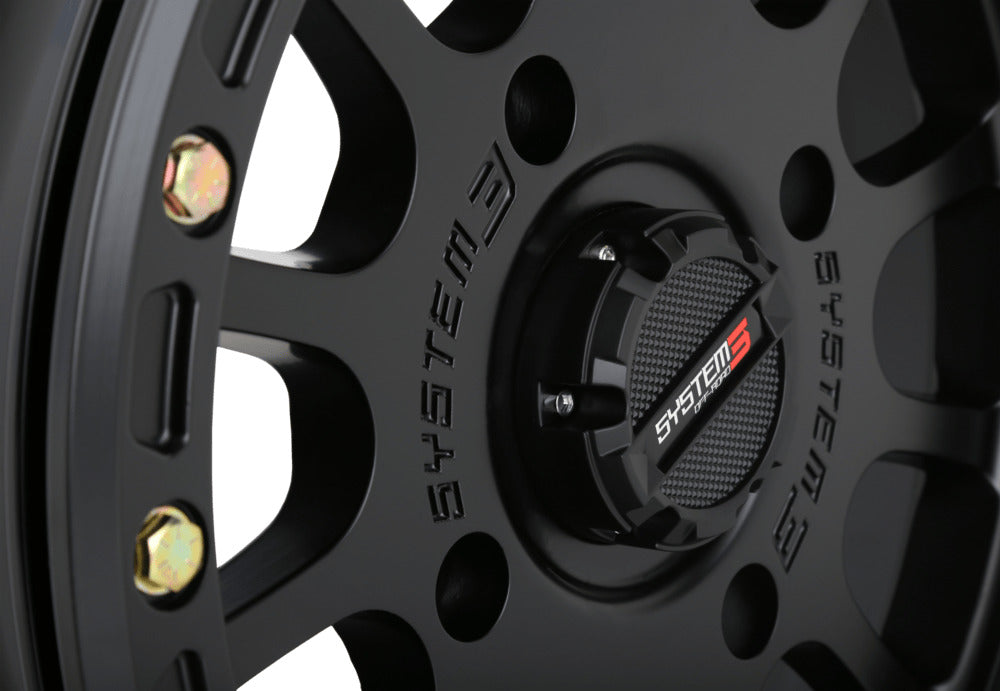 System 3 Matte Black SB-5 Beadlock & System 3 RC500 10 Ply Rock Crawler Wheel & Tire Kit