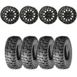 System 3 Matte Black SB-6 Beadlocks & Atturo Trail Blade Boss Wheel & Tire Kit