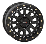 System 3 Matte Black SB-6 Beadlocks & Maxxis Radial Carnivore Wheel & Tire Kit