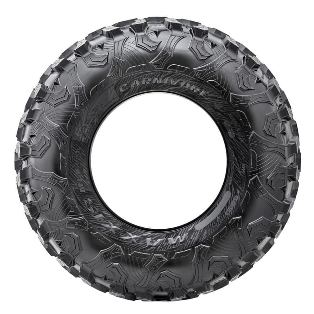 System 3 Matte Black SB-6 Beadlocks & Maxxis Radial Carnivore Wheel & Tire Kit