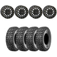 System 3 Matte Black SB-6 Beadlocks & Sedona Ridge Saw Wheel & Tire Kit