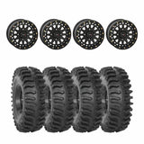 System 3 Matte Black SB-6 Beadlocks & System 3 Extreme Trail Radial XT400 Wheel & Tire Kit